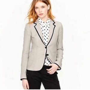 J Crew Schoolboy Women’s 100% Linen Blazer
